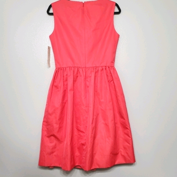 Lela Rose Slit Front Full Skirt Peony Peplum Dress - Picture 4 of 8